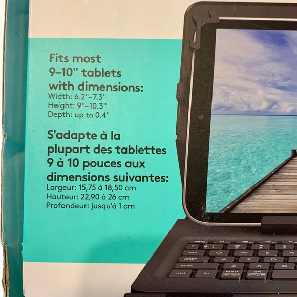 Logitech Universal Folio Keyboard Cover Case 11” iPad Pro 11 3rd Gen Refurbished - Picture 5 of 16